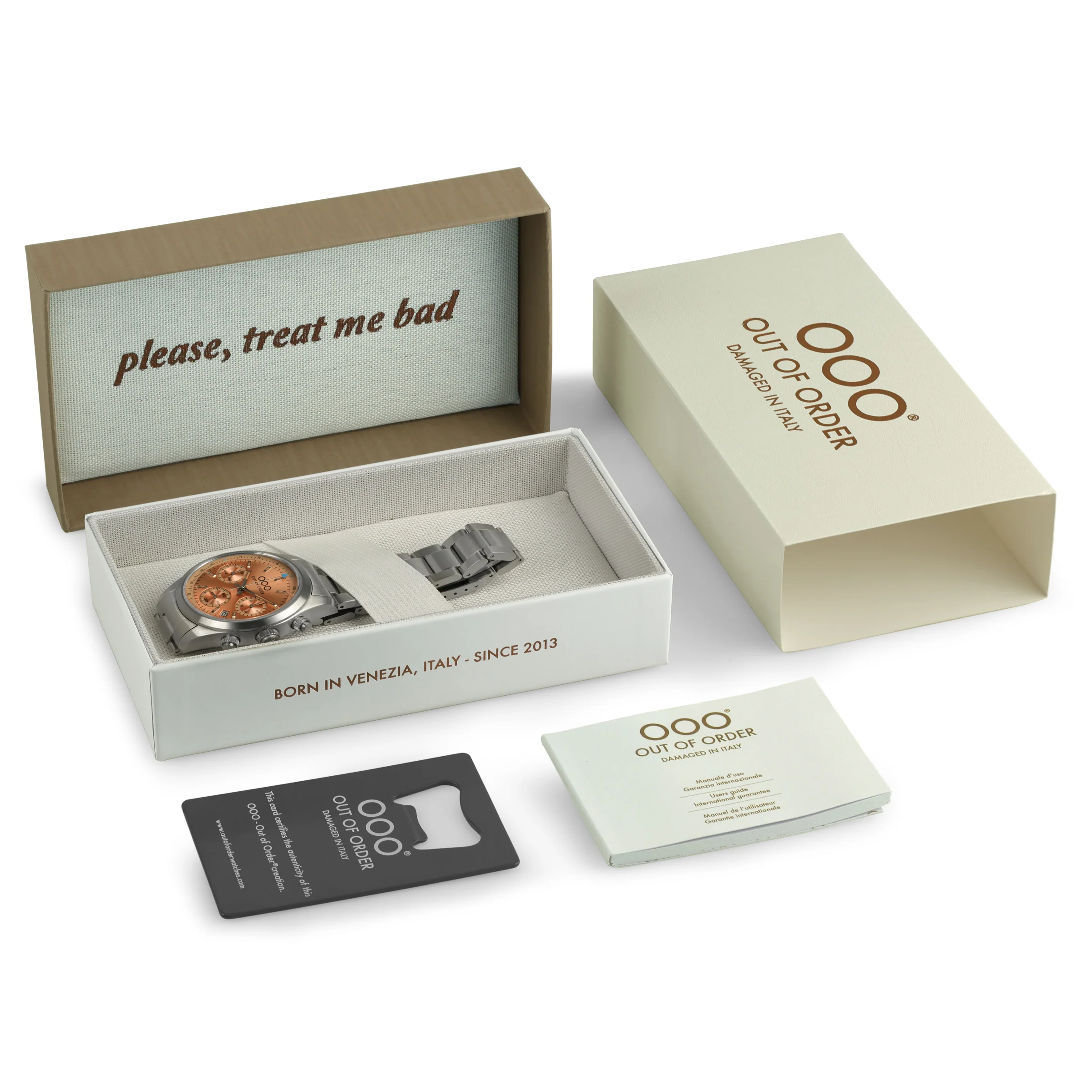 PEACH SPORTY CRONOGRAFO - STAINLESS STEEL ULTRA BRUSHED - Image 7